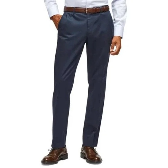 NORDSTROM SIGNATURE Pants Men's Size 36 Waist Blue Subtle Stripes Made In Italy - Picture 14 of 14